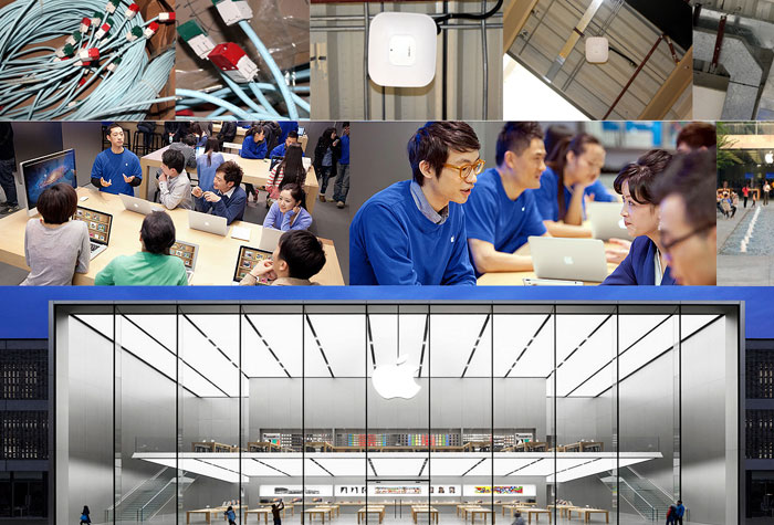 Apple Store 體驗中心－無線WIFI－AP網絡覆蓋施工